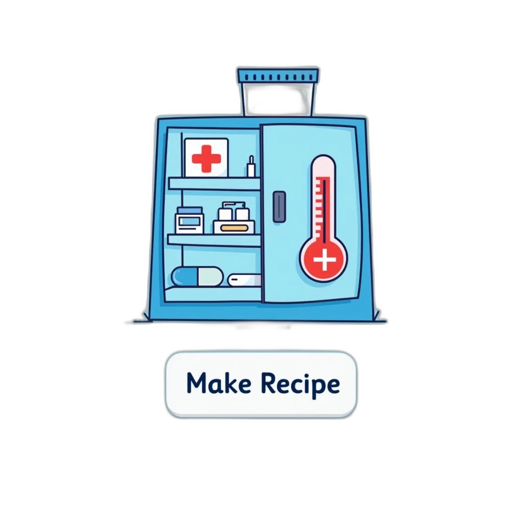 second, image, stylized, illustration, medicine, cabinet, various, medications transparent PNG cut-out