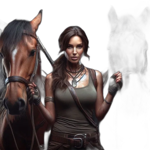 jewelry, fantasy art, concept art, photorealistic, comic book art, earth tones, unwavering, woman transparent PNG cut-out