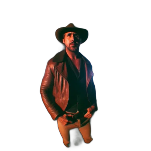 jacket, hat, robot, animal, 3d render, concept art, pixel art, photorealistic transparent PNG cut-out