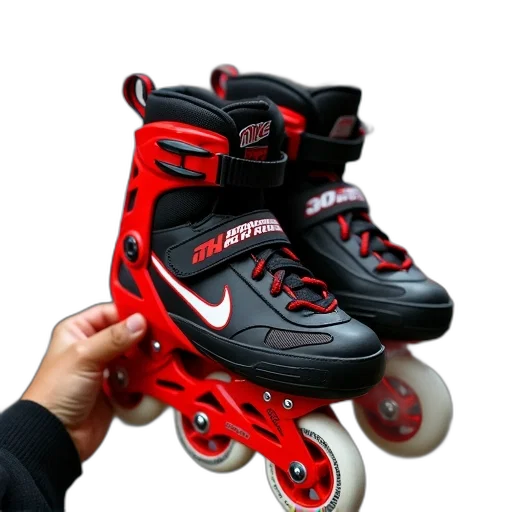shoes, weapon, 3d render, person, holding, pair, red, black transparent PNG cut-out