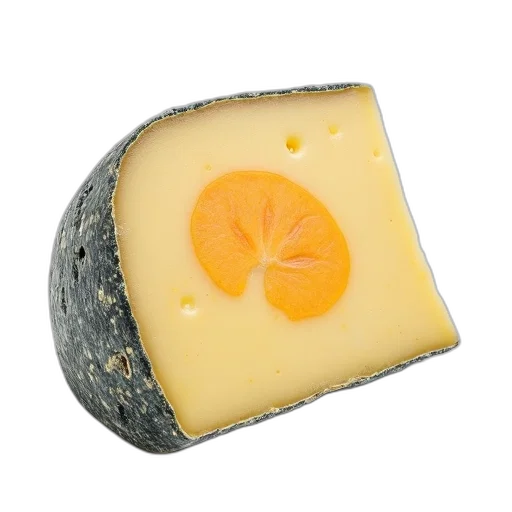 food, crown, large, piece, blue, cheese, yellow-orange, center transparent PNG cut-out
