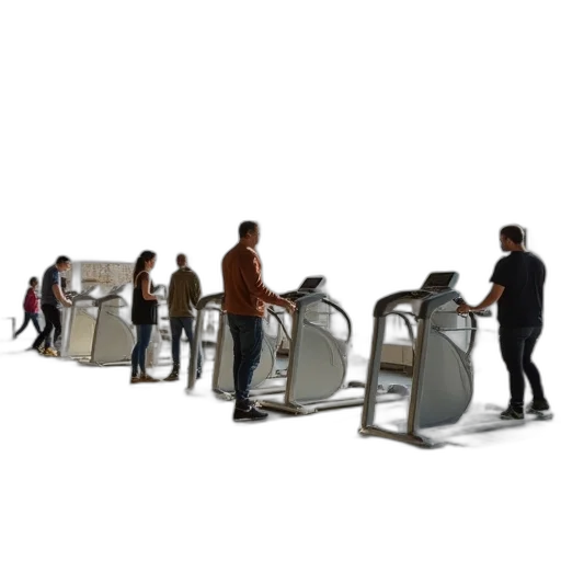 furniture, robot, 3d render, concept art transparent PNG cut-out