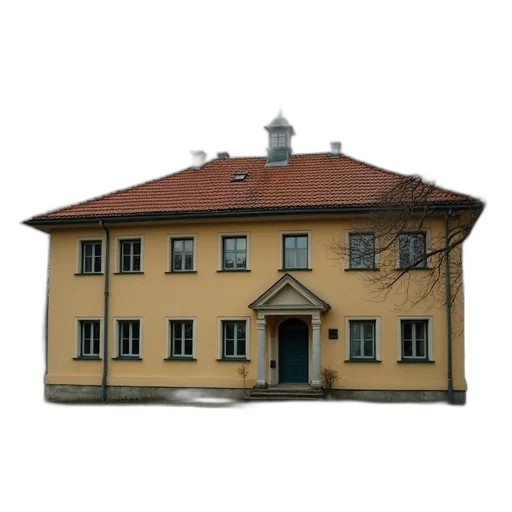 building, furniture, staff, umbrella, 3d render, photorealistic, concept art, watercolor transparent PNG cut-out