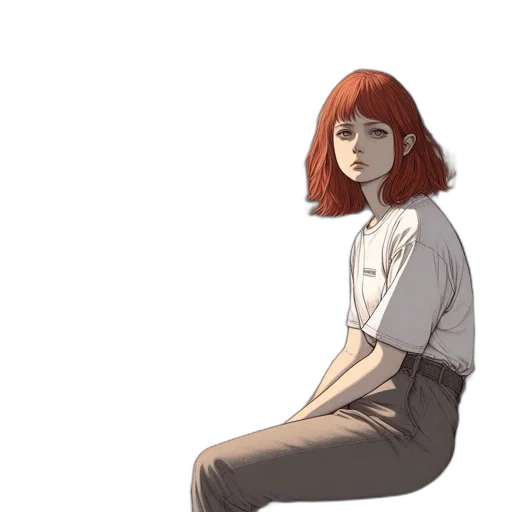 dress, jacket, creature, face, concept art, anime, pixel art, photorealistic transparent PNG cut-out