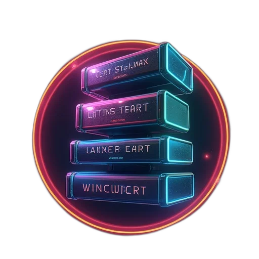 weapon, cyberpunk, vaporwave, concept art transparent PNG cut-out