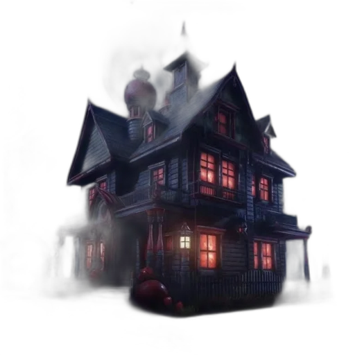 building, furniture, concept art, 3d render, fantasy art, pixel art, fog, night transparent PNG cut-out