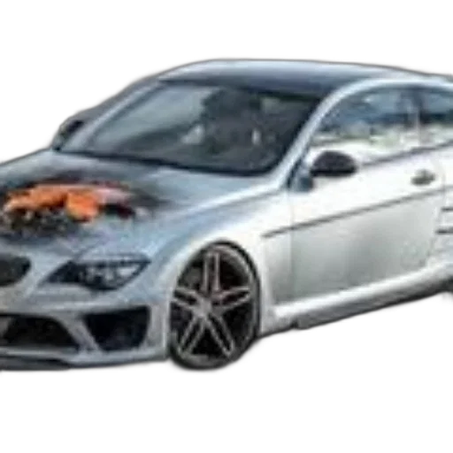 car, 3d render, photorealistic, concept art, sleek, silver, bmw, sports transparent PNG cut-out