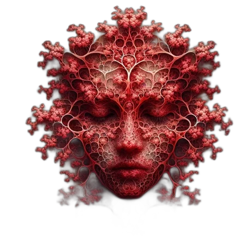 mask, face, crown, creature, 3d render, concept art, photorealistic, fantasy art transparent PNG cut-out