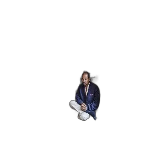jacket, hair, staff, animal, pixel art, photorealistic, man, sits transparent PNG cut-out