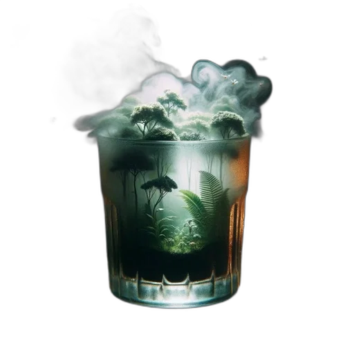 dragon, bottle, crown, photorealistic, 3d render, vaporwave, concept art, fire transparent PNG cut-out