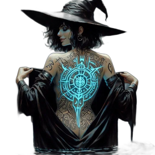 dress, jewelry, fantasy art, concept art, cyberpunk, comic book art, neon lights, dark transparent PNG cut-out