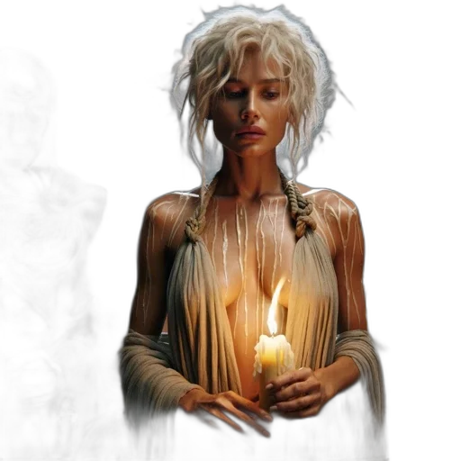 fantasy art, concept art, photorealistic, comic book art, fire, snow, opulent, dimly transparent PNG cut-out