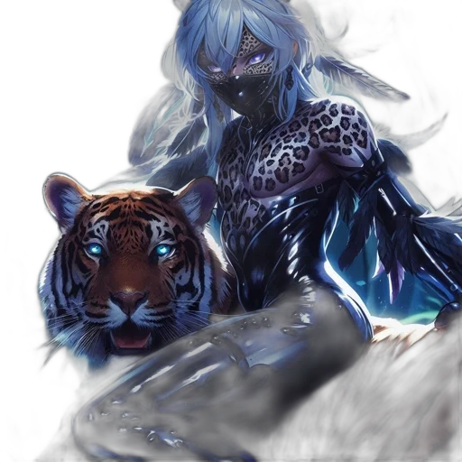 animal, creature, fantasy art, concept art, comic book art, anime, underwater, snow transparent PNG cut-out