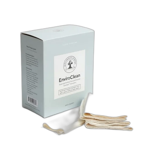 box, enviroclean, laundry, detergent, strips, shown, white, background transparent PNG cut-out