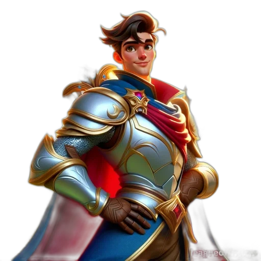 staff, sword, crown, fantasy art, concept art, comic book art, 3d render, young transparent PNG cut-out