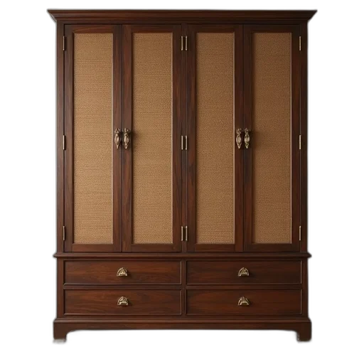 furniture, earth tones, wooden, wardrobe, woven, fabric, texture, doors transparent PNG cut-out