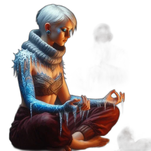 mask, staff, robot, creature, concept art, fantasy art, pixel art, comic book art transparent PNG cut-out