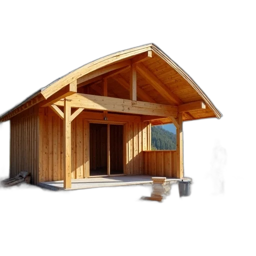 building, furniture, 3d render, photorealistic, concept art, construction, site, wooden transparent PNG cut-out