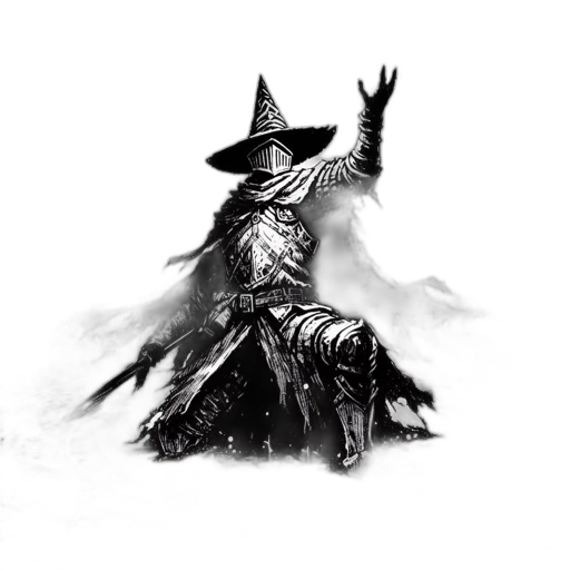 mask, dragon, hat, staff, fantasy art, concept art, comic book art, pixel art transparent PNG cut-out