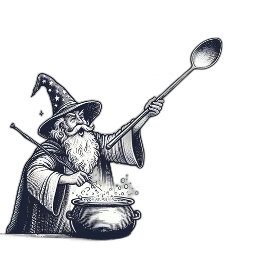 staff, food, hat, sword, fantasy art, concept art, photorealistic, pixel art transparent PNG cut-out