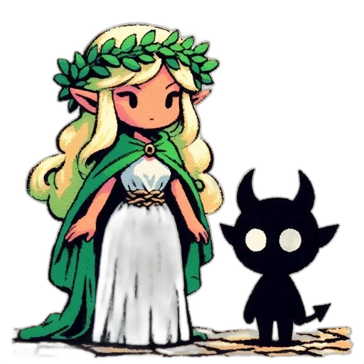 dress, crown, dragon, pixel art, concept art, fantasy art, comic book art, forest transparent PNG cut-out