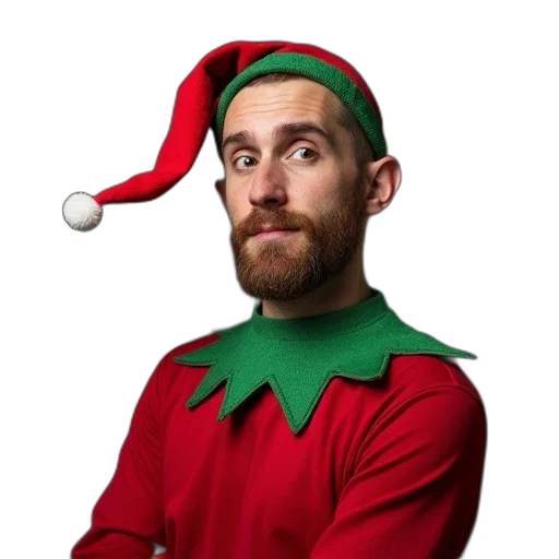 staff, hat, creature, face transparent PNG cut-out