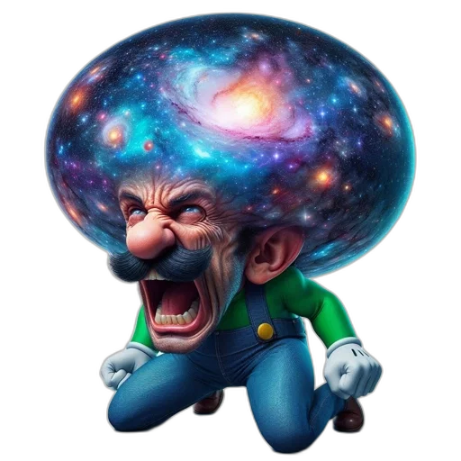 hat, creature, hair, face, concept art, pixel art, fantasy art, comic book art transparent PNG cut-out