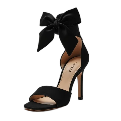 shoes, 3d render, black, ankle transparent PNG cut-out