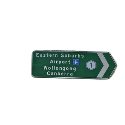 green, street, sign, points, eastern, suburbs, airport, wollongong transparent PNG cut-out