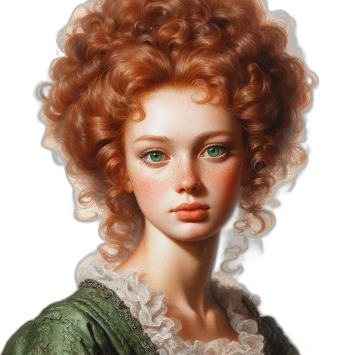 face, hair, jewelry, dress, photorealistic, oil painting, fantasy art, concept art transparent PNG cut-out