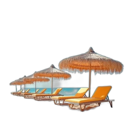umbrella, furniture, 3d render, photorealistic transparent PNG cut-out