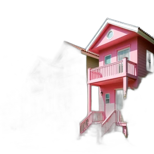 building, furniture, 3d render, concept art, photorealistic, pixel art, pastel, row transparent PNG cut-out