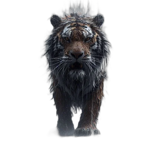 animal, creature, dragon, crown, concept art, photorealistic, fantasy art, 3d render transparent PNG cut-out