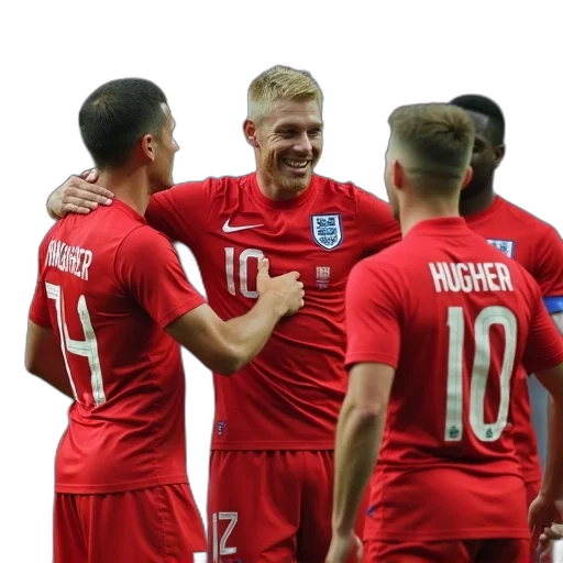 england, chris, hughes, congratulated transparent PNG cut-out