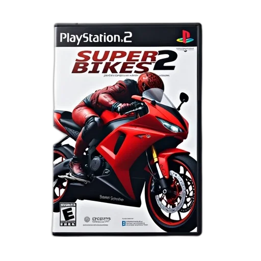 concept art, 3d render, cover, video, game, super, bikes, featuring transparent PNG cut-out