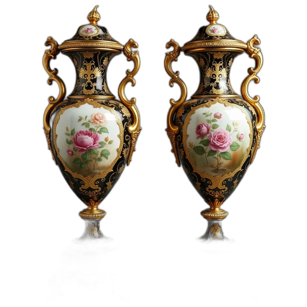 jewelry, crown, furniture, bottle, 3d render, photorealistic, pair, antique transparent PNG cut-out
