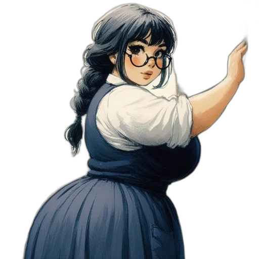 dress, staff, weapon, concept art, cartoon, comic book art, watercolor, woman transparent PNG cut-out