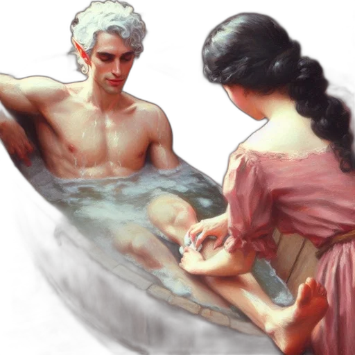 oil painting, fantasy art, photorealistic, concept art, underwater, fire, snow, beach transparent PNG cut-out