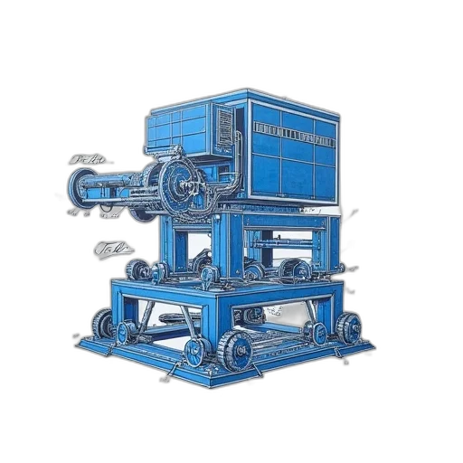 robot, furniture, 3d render, concept art transparent PNG cut-out