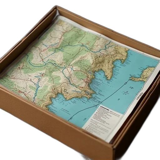furniture, box, map, gps transparent PNG cut-out