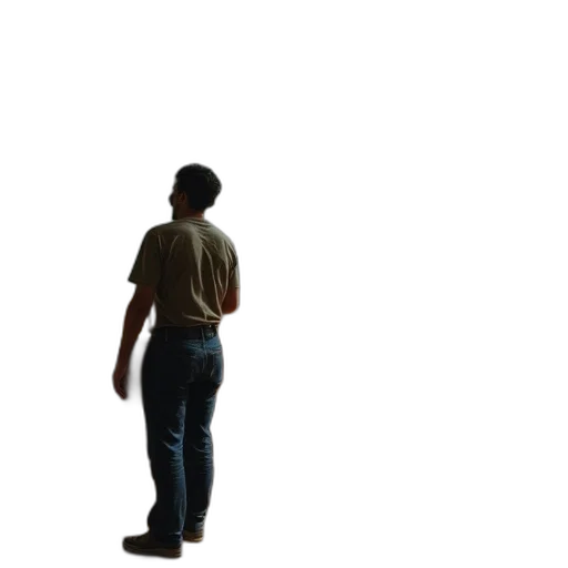 jacket, robot, staff, shoes transparent PNG cut-out