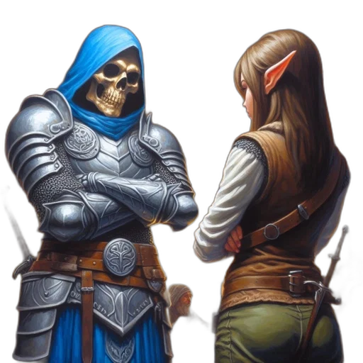 sword, mask, concept art, fantasy art, comic book art, pixel art, blue, indoor transparent PNG cut-out
