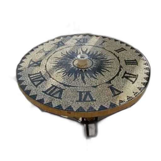 jewelry, umbrella, furniture, staff, round, table, mosaic, clock transparent PNG cut-out