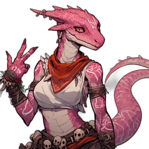 dragon, staff, concept art, fantasy art, pixel art, cyberpunk, red, dark transparent PNG cut-out
