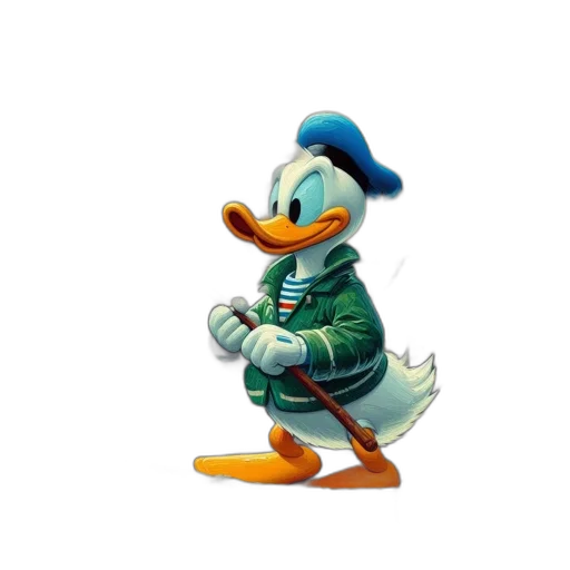 jacket, animal, staff, creature, 3d render, concept art, pixel art, cartoon transparent PNG cut-out