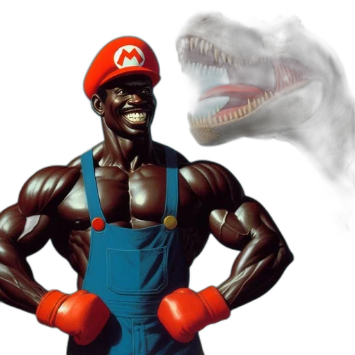 animal, creature, mask, concept art, comic book art, pixel art, photorealistic, muscular transparent PNG cut-out