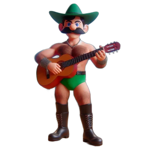 hat, animal, staff, mask, 3d render, concept art, pixel art, photorealistic transparent PNG cut-out