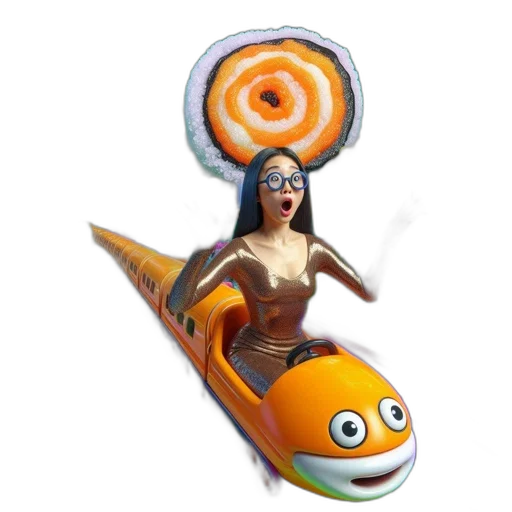 car, weapon, concept art, 3d render, fantasy art, underwater, woman, shimmering transparent PNG cut-out