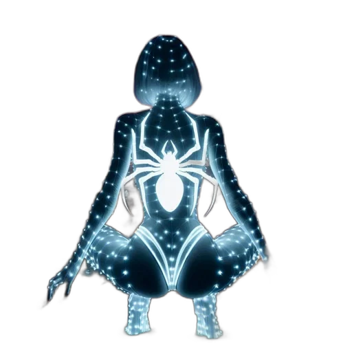 jewelry, robot, jacket, creature, concept art, 3d render, cyberpunk, pixel art transparent PNG cut-out