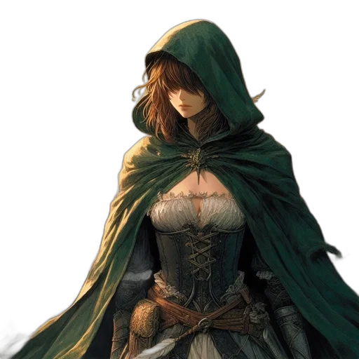 dress, mask, face, sword, concept art, fantasy art, 3d render, photorealistic transparent PNG cut-out